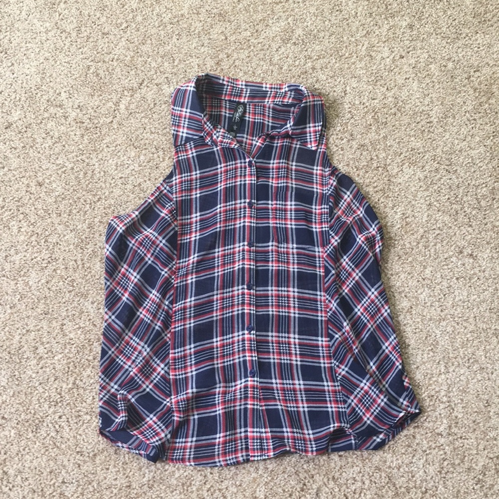 Pretty Little Liars Plaid Sheer Tank Top